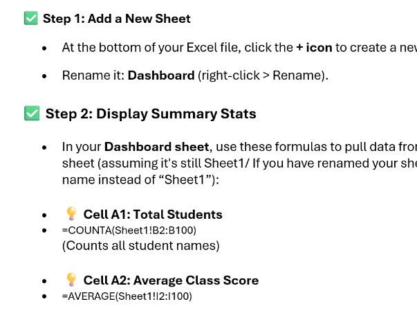 Creating an Exam Tracker with Feedback