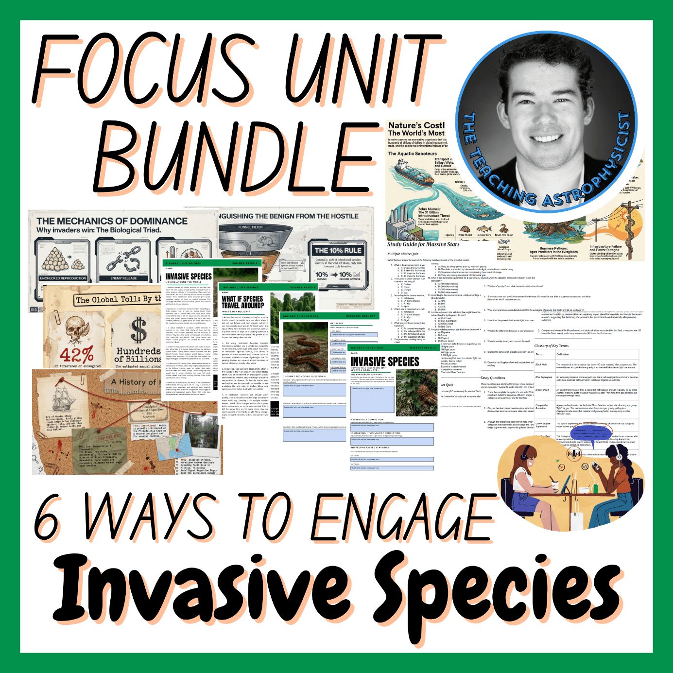 Invasive Species | Biology Focus Unit Bundle | 6 Resources inc. Quiz