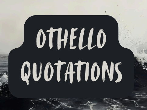 KS5 A Level English Literature Othello Quotations Display
