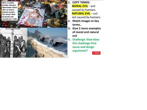 Good and Evil:  Lesson  1 - The Problem of Evil