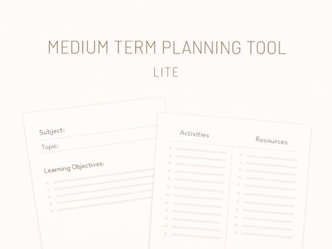 Medium Planning Tool Lite | Bilingual | Curriculum for Wales