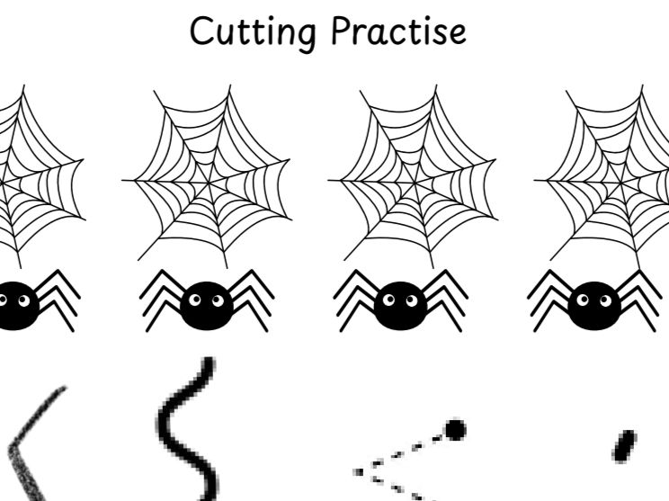 Halloween cutting practise