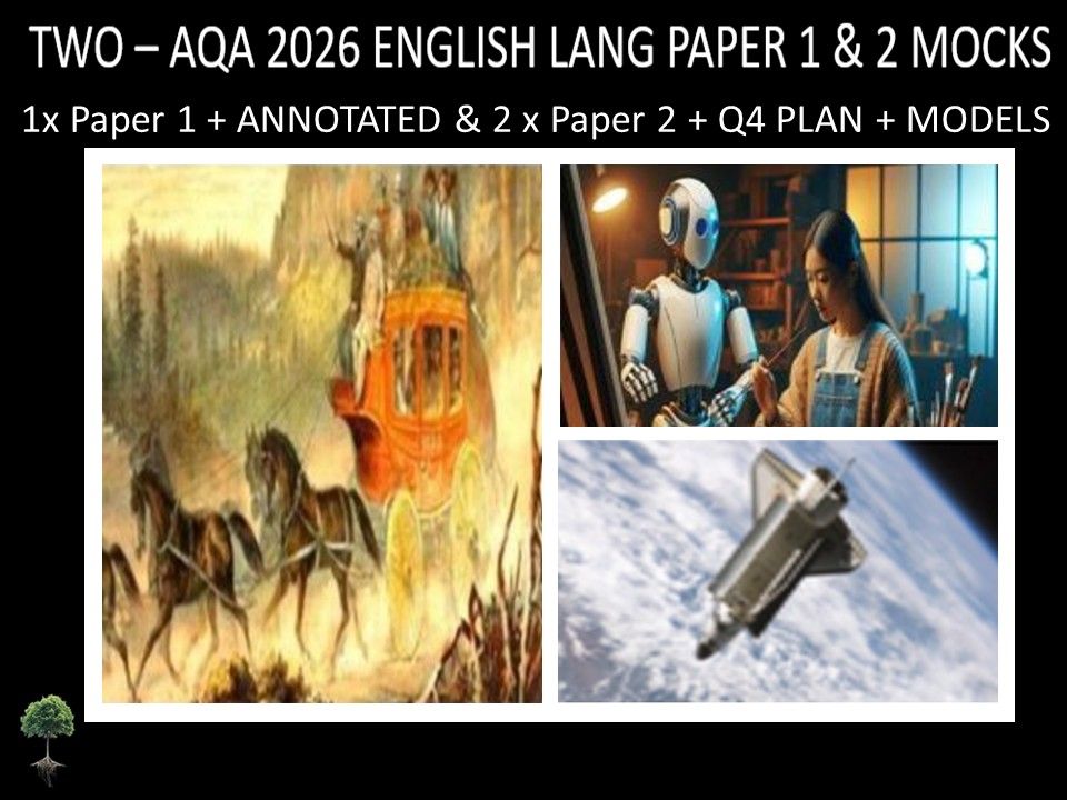 THREE - AQA PAPER 1 & 2 | 2026 FULL MOCKS | ANNOTATED | Q4 PLAN | MODELS