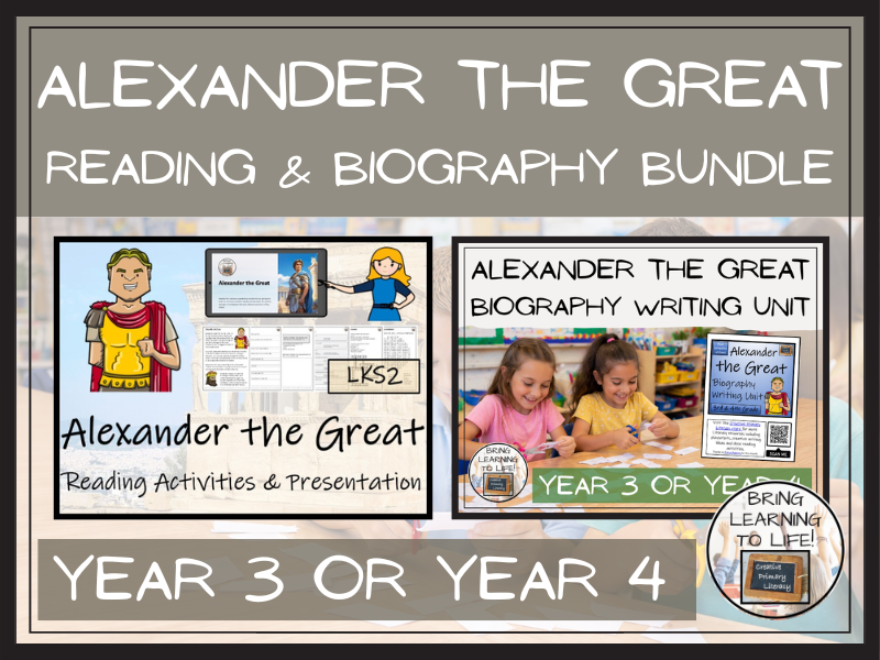 Alexander the Great Reading Comprehension & Biography Bundle | LKS2