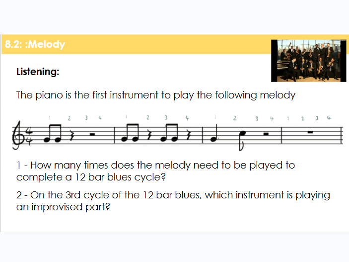 Year 8 The Blues - Melody | KS3 Music Lesson 3