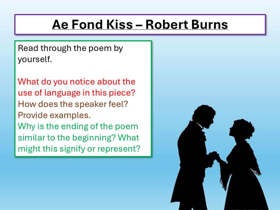 Ae Fond Kiss Robert Burns