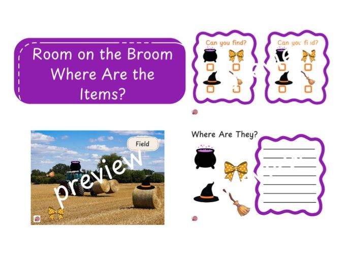 Room on the Broom Where Are the Items?