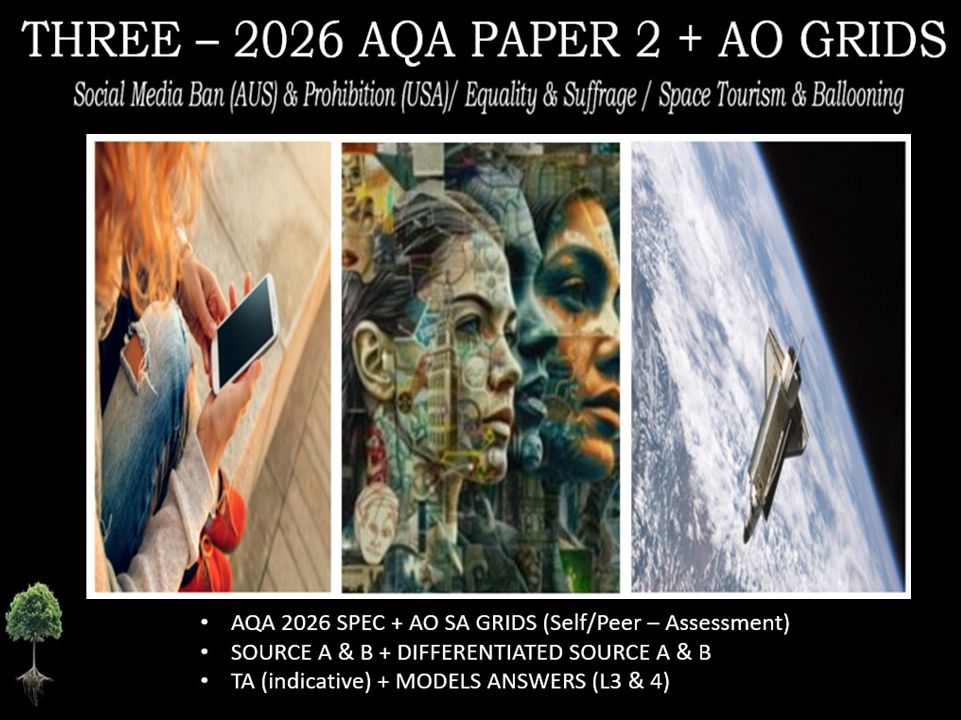 THREE - AQA PAPER 2 | 2026 FULL MOCKS | AO GRIDS