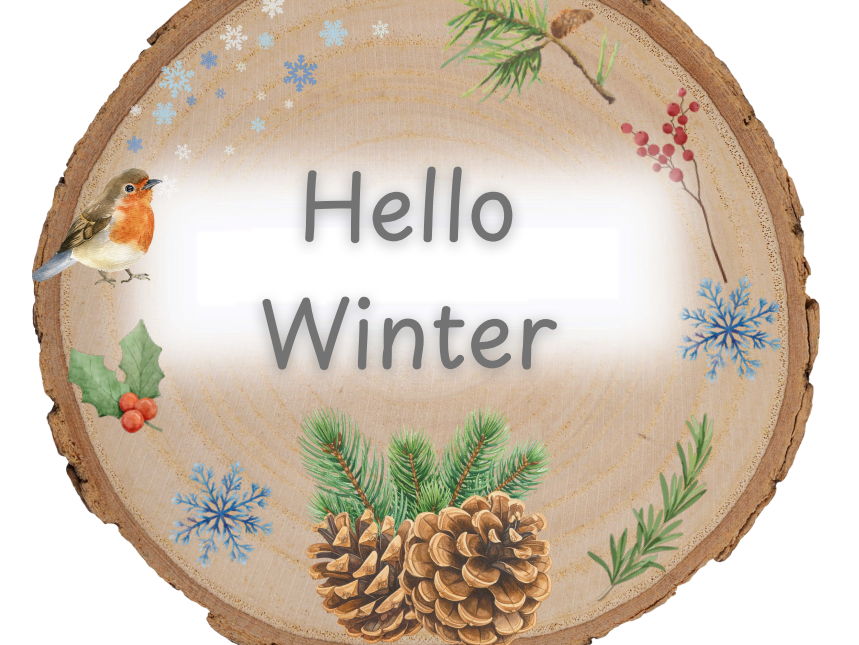 Hello Winter Sign
