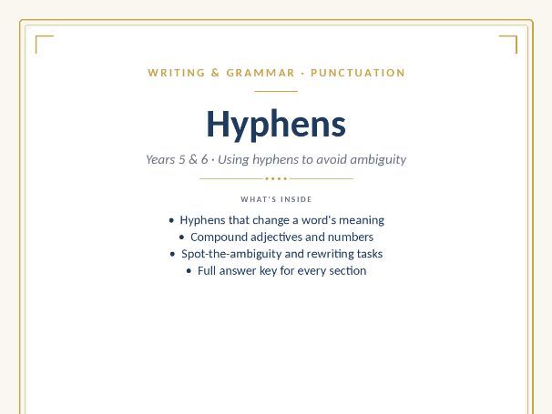Hyphens