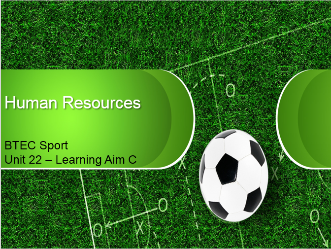 BTEC Sport L3 - Unit 22 - Learning Aim C