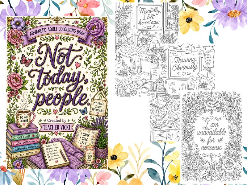 Advanced Colouring Pages for Older Kids, Teens & Adults