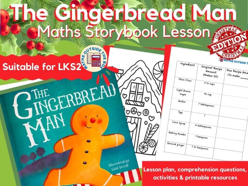 The Gingerbread Man - Christmas Maths Storybook Lesson (LKS2)