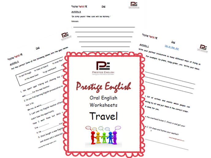 Oral / Speaking / Conversation - TRAVEL (English Worksheets)