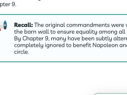 Animal Farm - Chapter 9