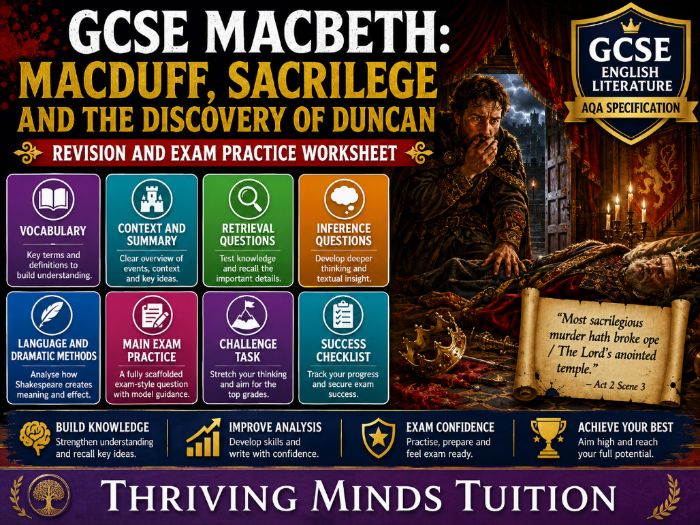 GCSE Macbeth: Macduff, Sacrilege and the Discovery of Duncan