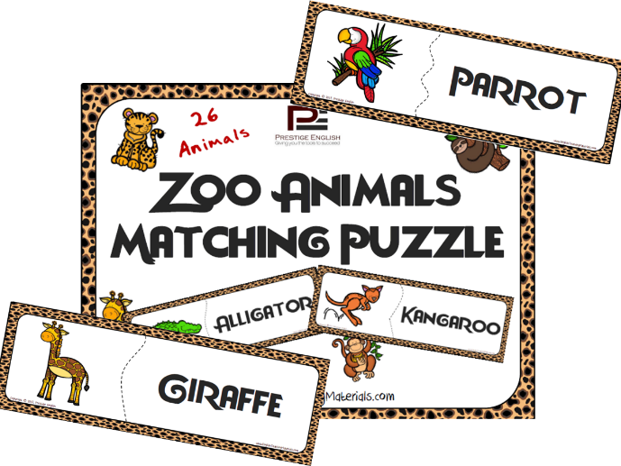 Zoo Animals Matching Game
