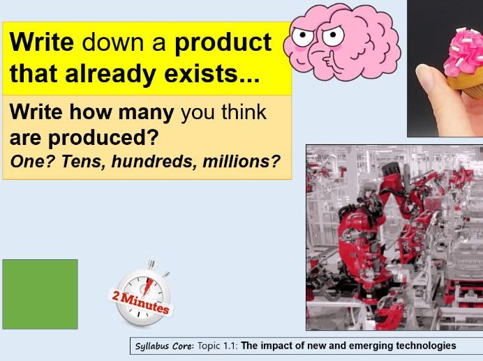 1.1.8 Production techniques and systems Edexcel GCSE DT