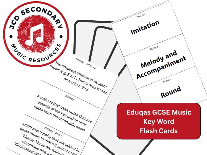 Eduqas GCSE Music Key Word Flash Cards