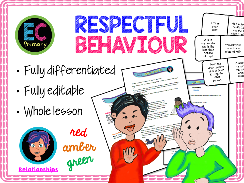 Respectful Responsible Behaviour Teaching Resources
