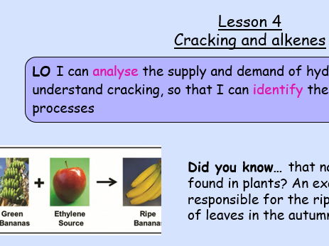 AQA Combined Science C7 Organic Chemistry part 4 Alkenes and cracking (lower ability)