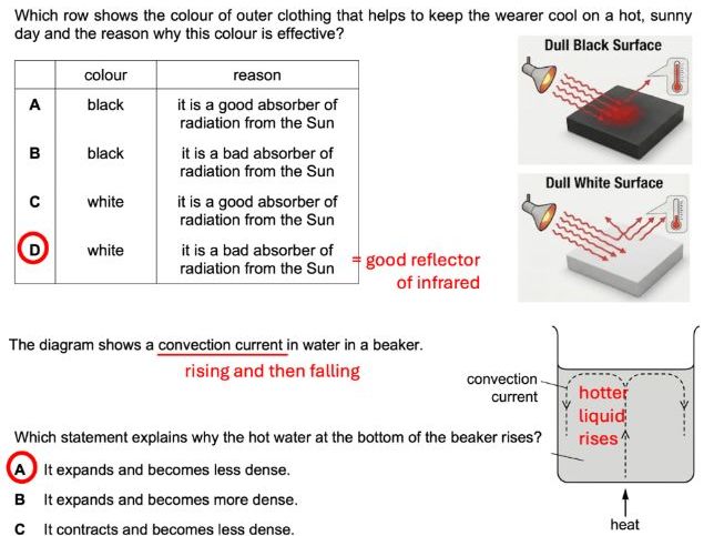 Thermal Physics GCSE MCQs – hints & solutions included
