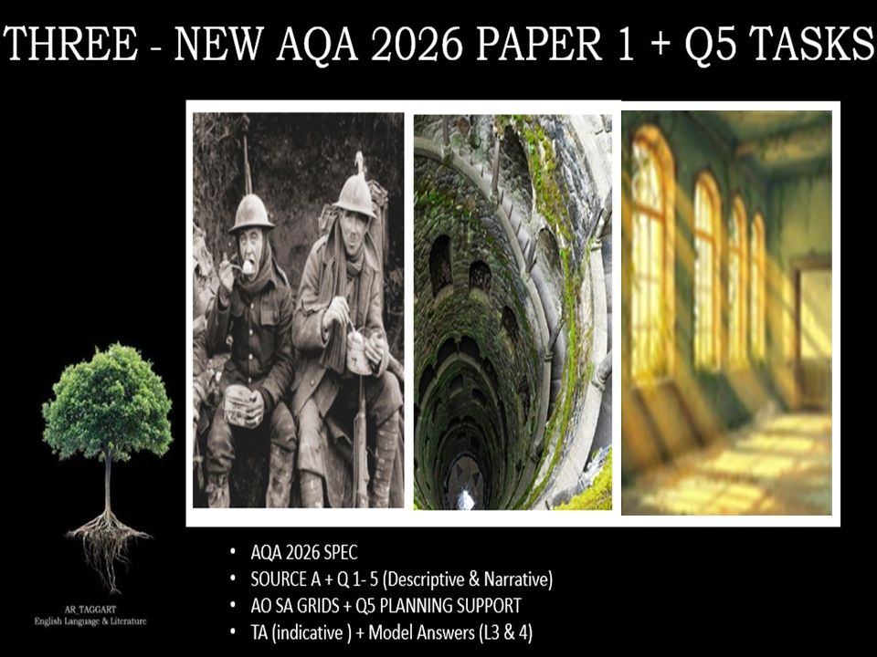 THREE - AQA PAPER 1 | 2026 FULL MOCKS | Q5 TASKS