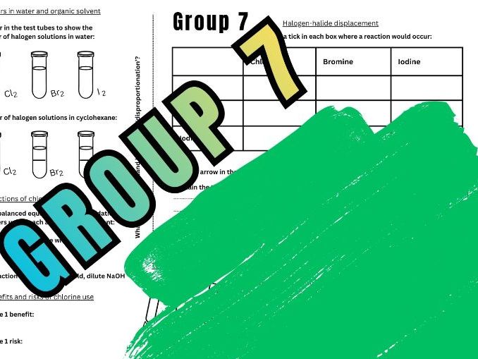 Group 2 and 7 A3 Revision Mat