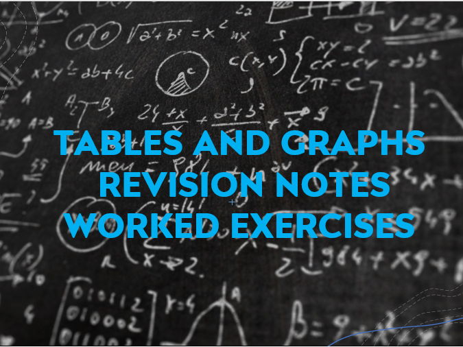 TABLES AND GRAPHS WORKED EXERCISES Teaching Resources