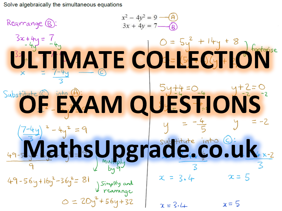 Frequency Trees -EdExcel 1MA1 Questions