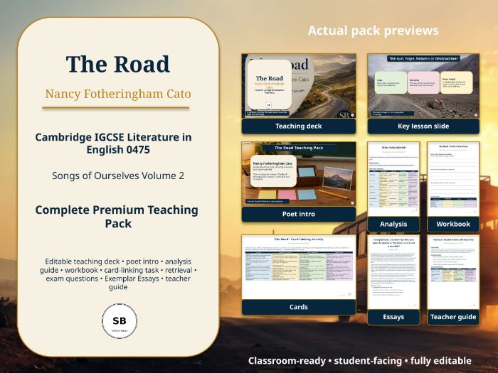“The Road” - poem by Nancy Fotheringham Cato - Unit of Work from Smithy's Basics