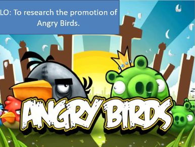 Media Studies: Angry Birds promotion, and case study including synergy