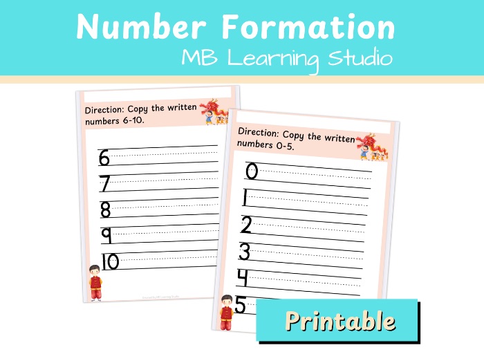 Chinese New Year Number Formation