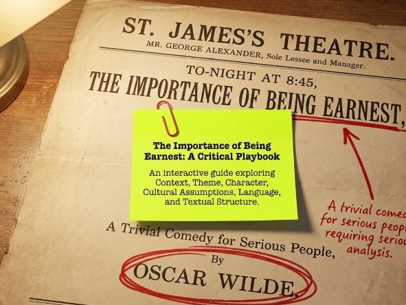 The Importance of Being Earnest Teaching Pack – Satire, Identity & Critique