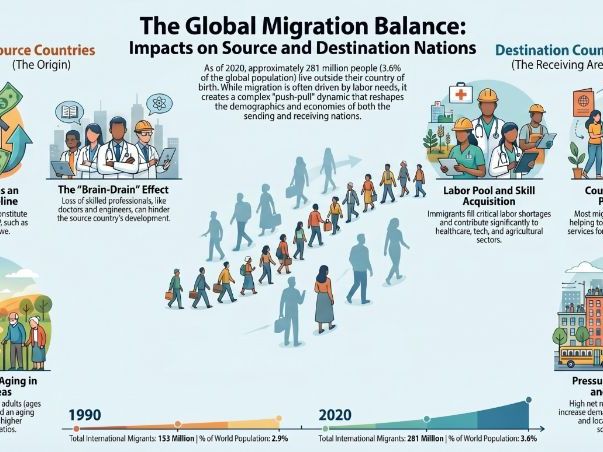 Deluxe Bundle: Population and Migration 9696 - Topic 4.3.3: Impacts of International Migration