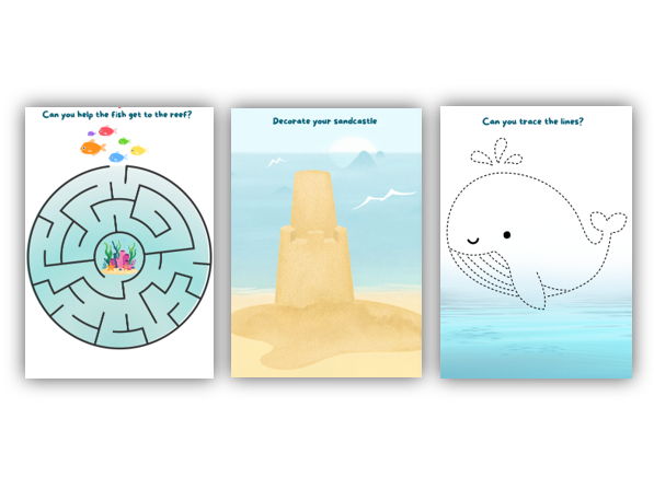 20-page Ocean Themed Activity Booklet
