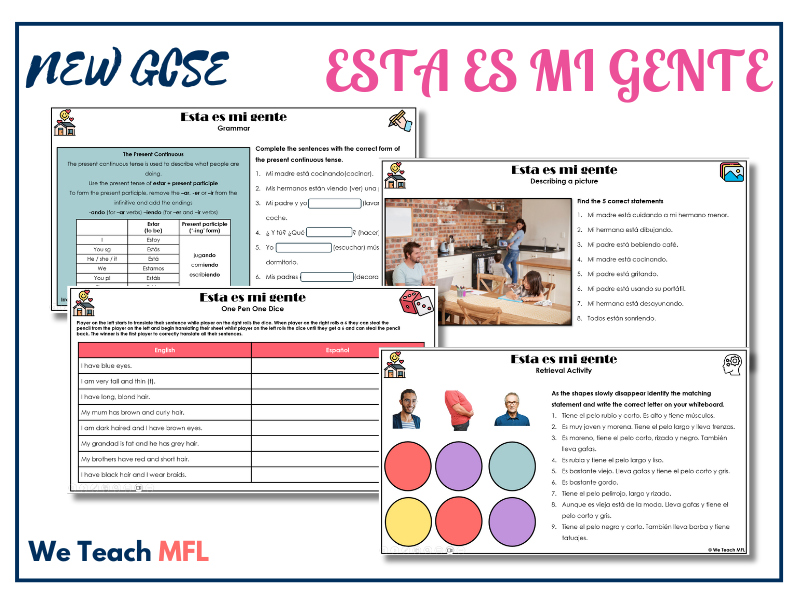New GCSE - Esta es mi gente Complete Unit Pack