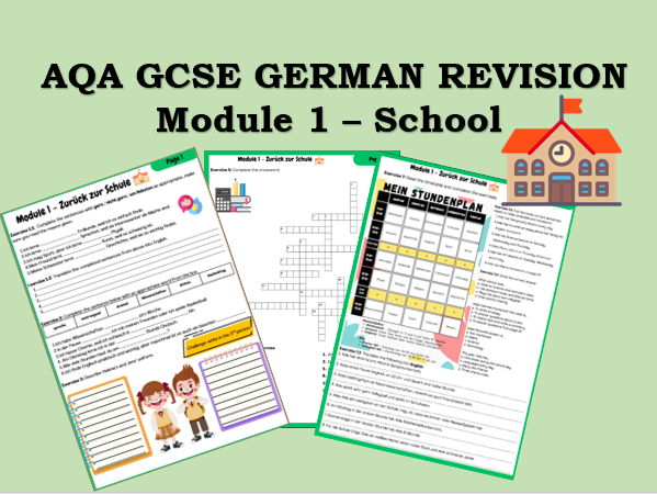 NEW AQA GCSE German - Grammar and Revision Sheets