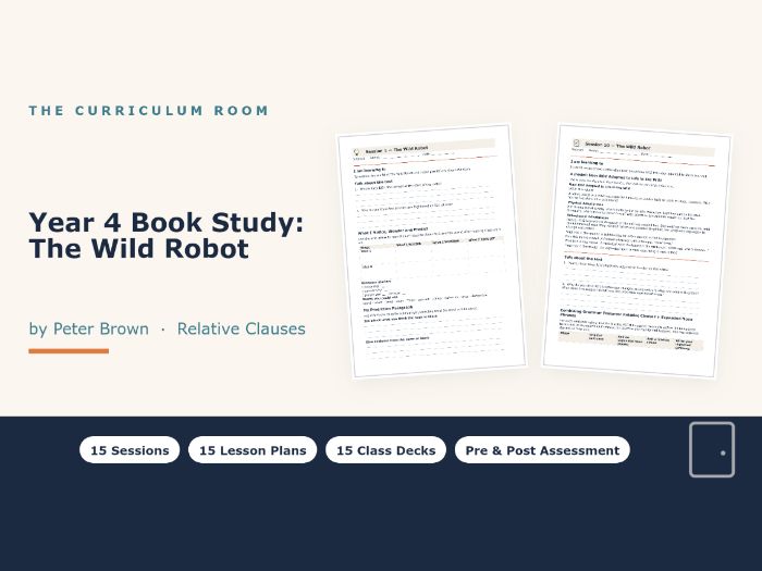 The Wild Robot Whole-Class Reading: 15 Lessons, Slides & Worksheets | Year 4