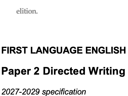 CIE 0500 English Language practice papers (2027 specification)