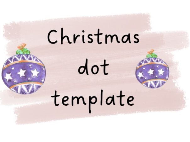 Christmas dot painting