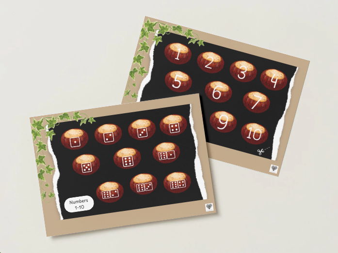 Subitising - 1-10 Conkers (Maths Resource)