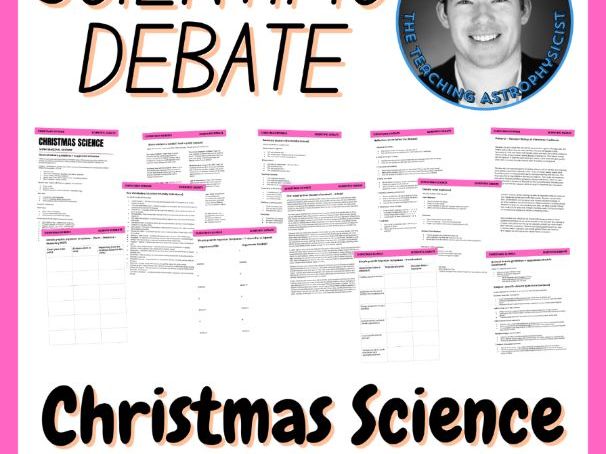 Christmas Science | Scientific Debate Set | Middle / High School Xmas