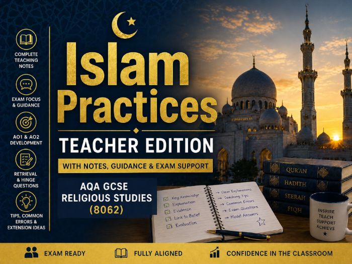 AQA GCSE Religious Studies Islam Practices Teacher Edition (Lesson Slides) | 8062