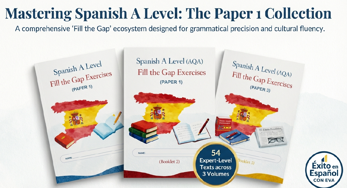AQA A Level Spanish Paper 1 Gap Fill Mastery Bundle