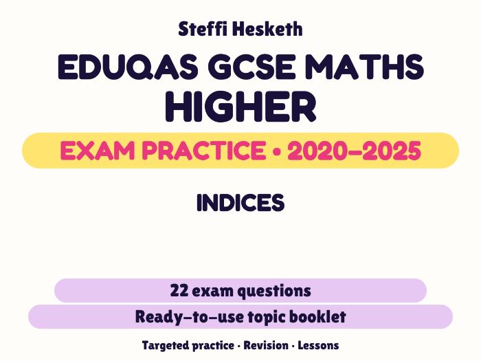 Eduqas GCSE Maths Higher: Indices Exam Questions | 2020-2025