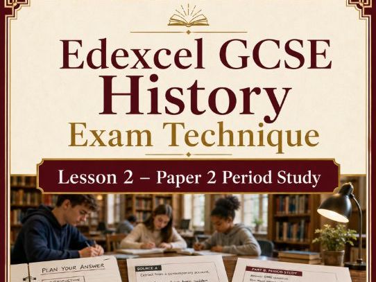 Edexcel GCSE History Exam Technique Lesson 2: Paper 2- Period Study