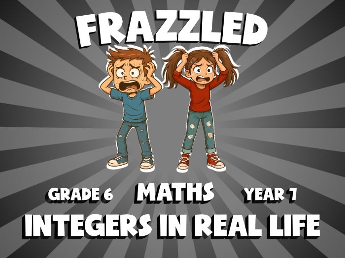 Integers in Real Life FRAZZLED Maths Game | No-Prep Year 7 Review Activity