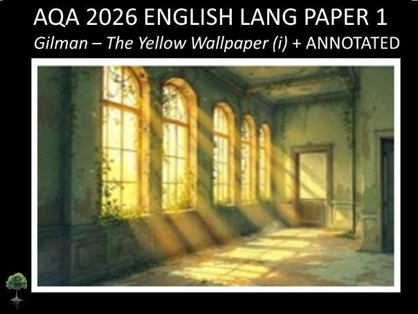 ONE - AQA PAPER 1 | 2026 FULL MOCK | ANNOTATED (Gil-i)