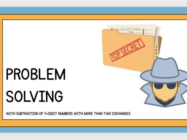 Problem Solving with 4-Digit Subtraction (with Exchange) – Differentiated Worksheets & Lesson